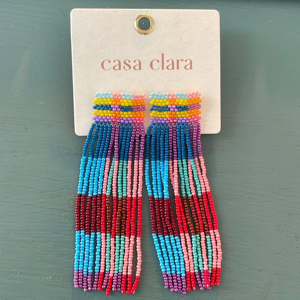 Anthropologie Casa Clara Fringe Earrings